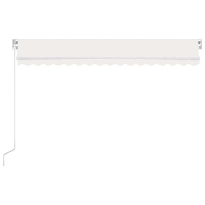 Τέντα Συρόμενη Χειροκίνητη Κρεμ 450 x 350 εκ. - Image 4