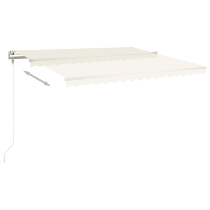 Τέντα Συρόμενη Αυτόματη Κρεμ 450 x 350 εκ. - Image 3