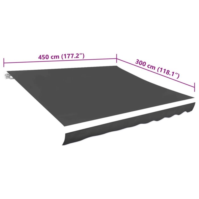 Τεντόπανο Ανθρακί 450 x 300 εκ. από Καραβόπανο - Image 5