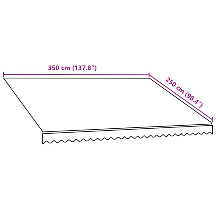Τεντόπανο Πορτοκαλί / Καφέ 350 x 250 εκ. από Καραβόπανο - Image 6