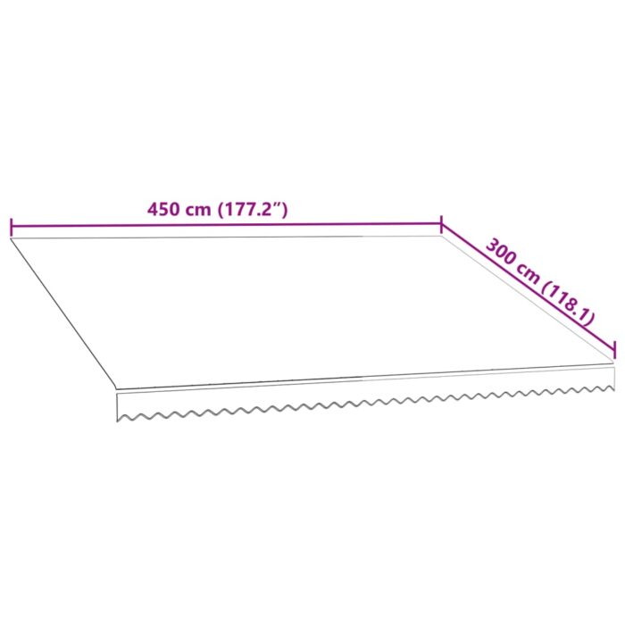 Τεντόπανο Πορτοκαλί / Καφέ 450 x 300 εκ. από Καραβόπανο - Image 6