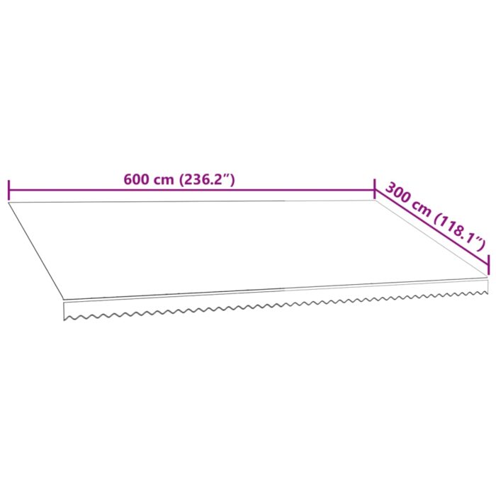 Τεντόπανο Πορτοκαλί / Καφέ 600 x 300 εκ. από Καραβόπανο - Image 6