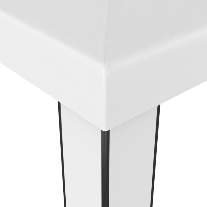Κιόσκι με Διπλή Οροφή και Φωτάκια LED Λευκό 3 x 3 μ. - Image 5