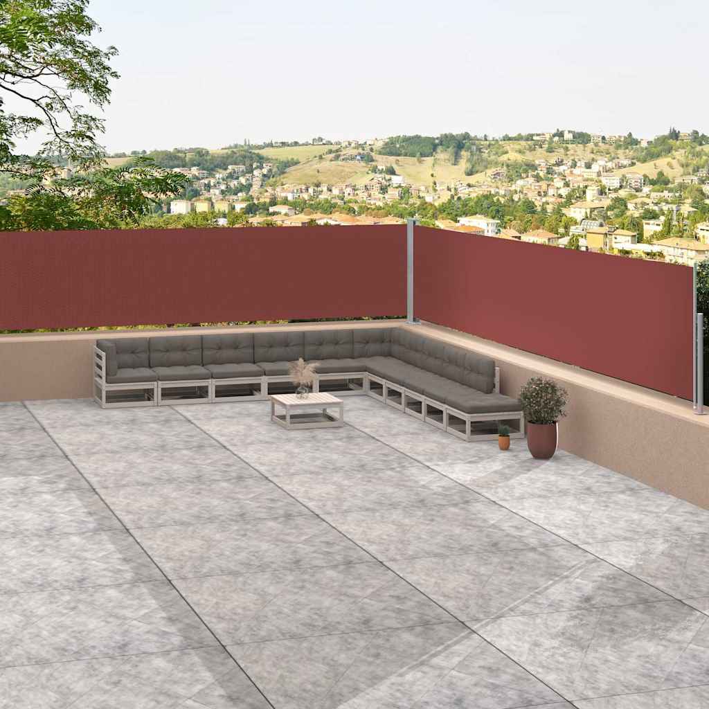 vidaXL Διαχωριστικό Βεράντας Συρόμενο Καφέ 117 x 1200 εκ. vidaXL Διαχωριστικό Βεράντας Συρόμενο Καφέ 117 x 1200 εκ.