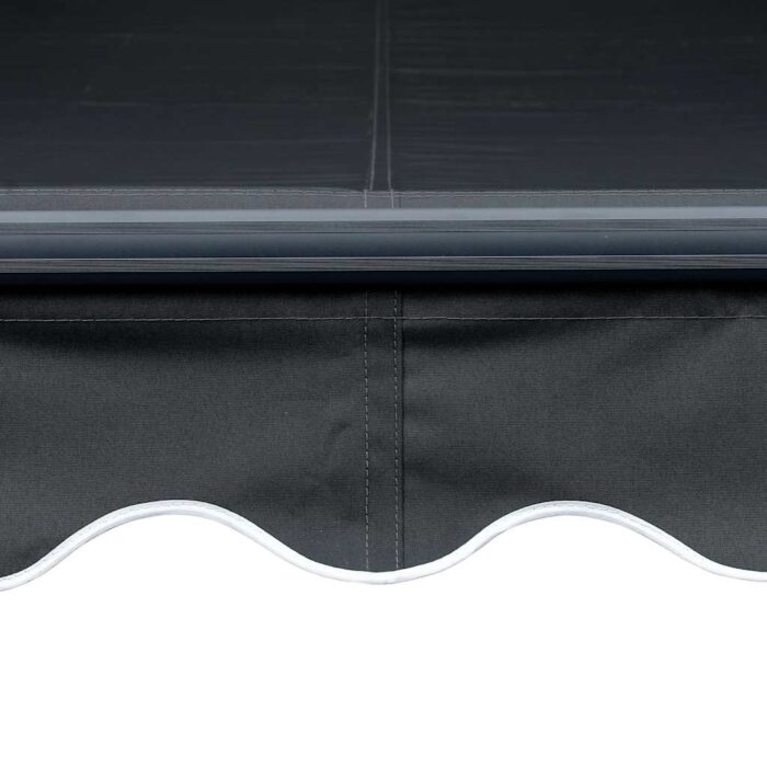 Τέντα Συρόμενη Χειροκίνητη με LED Ανθρακί 300 x 250 εκ. - Image 7