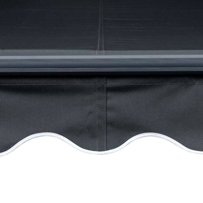 Τέντα Συρόμενη Χειροκίνητη με LED Ανθρακί 350 x 250 εκ. - Image 7