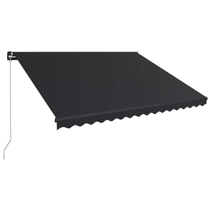 Τέντα Συρόμενη Χειροκίνητη με LED Ανθρακί 450 x 300 εκ. - Image 4