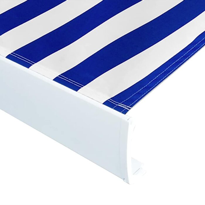 Τέντα Κασετίνα με Μοτέρ Μπλε / Λευκή 400x300 εκ. - Image 4