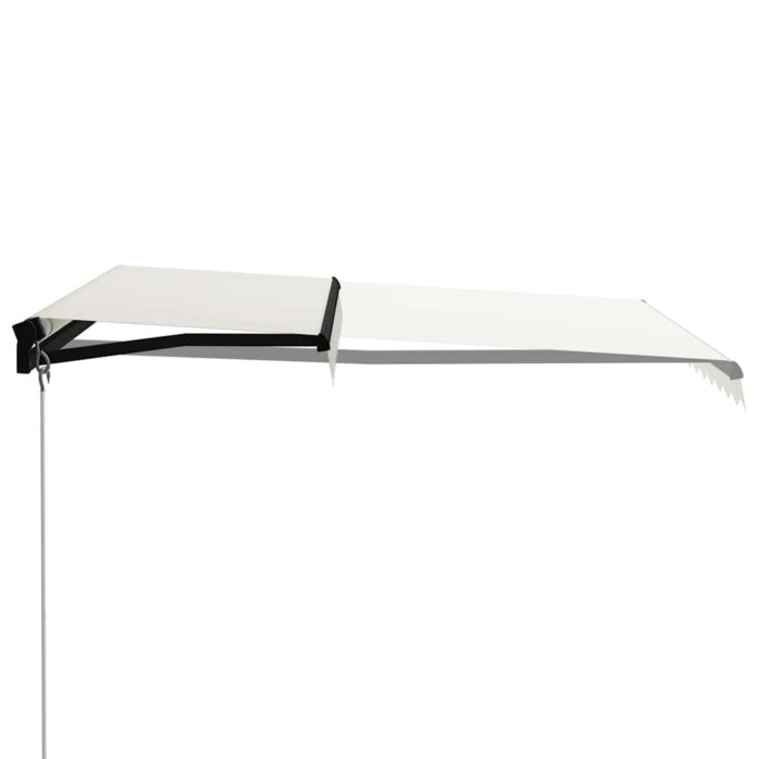 Τέντα Συρόμενη Χειροκίνητη με LED Κρεμ 300 x 250 εκ. - Image 3