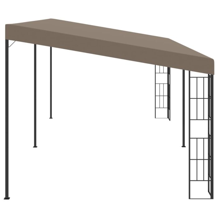 Κιόσκι Επιτοίχιο Taupe 6 x 3 μ. Υφασμάτινο - Image 3