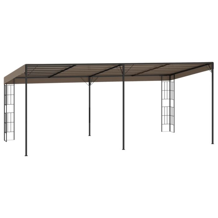 Κιόσκι Επιτοίχιο Taupe 6 x 3 μ. Υφασμάτινο - Image 4