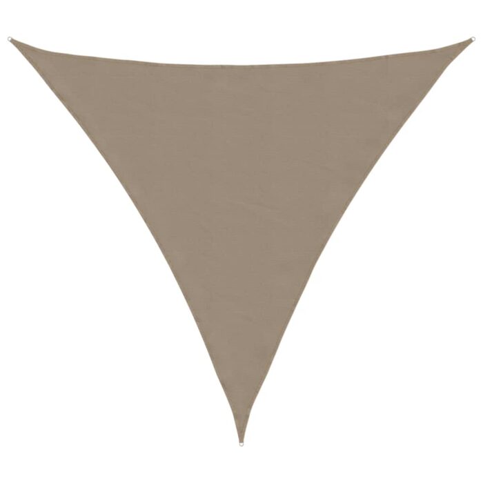 Πανί Σκίασης Τρίγωνο Taupe 3 x 3 x 3 μ. από Ύφασμα Oxford - Image 2