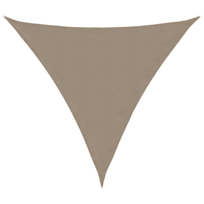 Πανί Σκίασης Τρίγωνο Taupe 5 x 5 x 5 μ. από Ύφασμα Oxford - Image 2