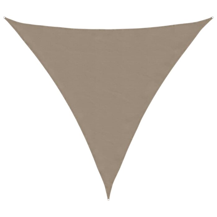 Πανί Σκίασης Τρίγωνο Taupe 6 x 6 x 6 μ. από Ύφασμα Oxford - Image 2