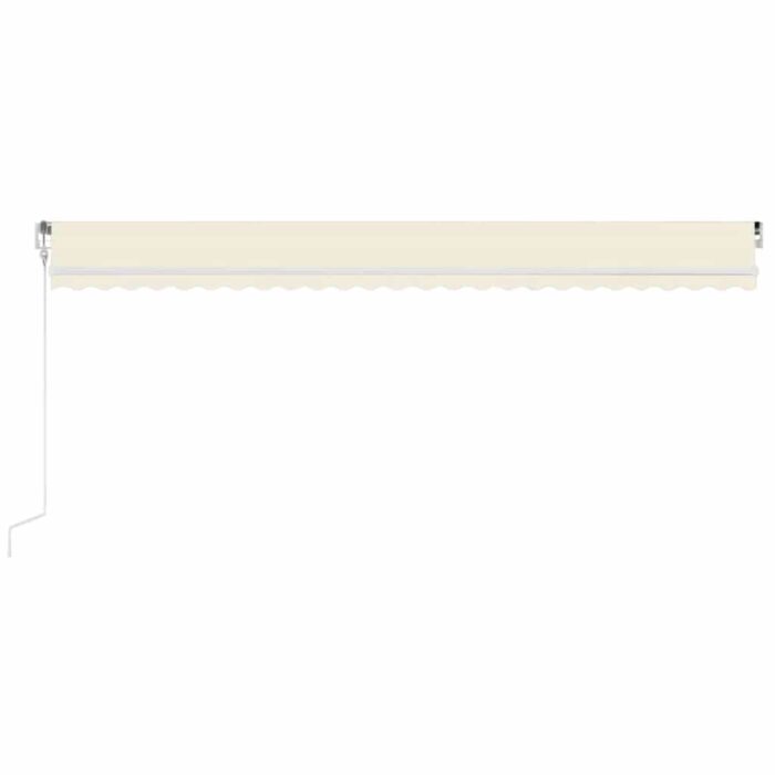 Τέντα Αυτόματη με LED & Αισθητήρα Ανέμου Κρεμ 600 x 300 εκ. - Image 3