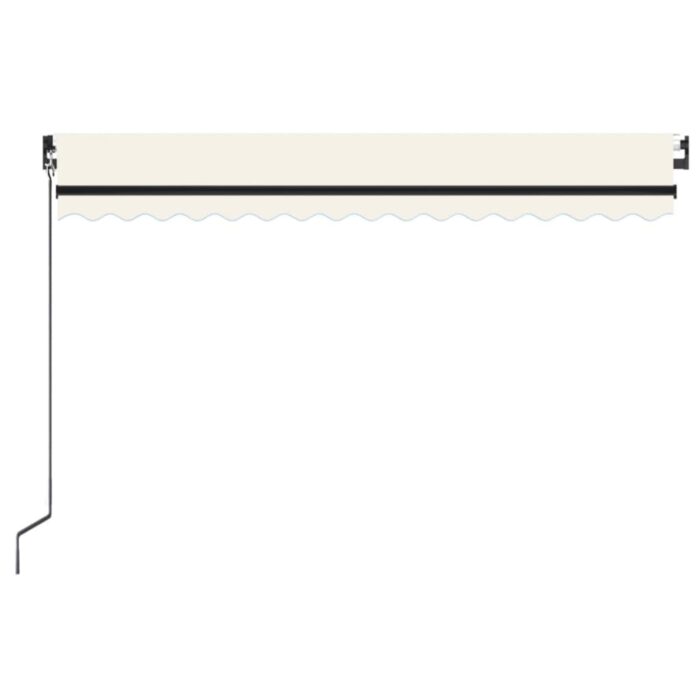 Τέντα Συρόμενη Χειροκίνητη Κρεμ 400 x 350 εκ. - Image 4