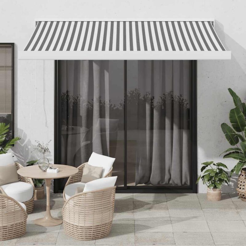 vidaXL Τέντα Πτυσσόμενη Ανθρακί / Λευκή 3 x 2