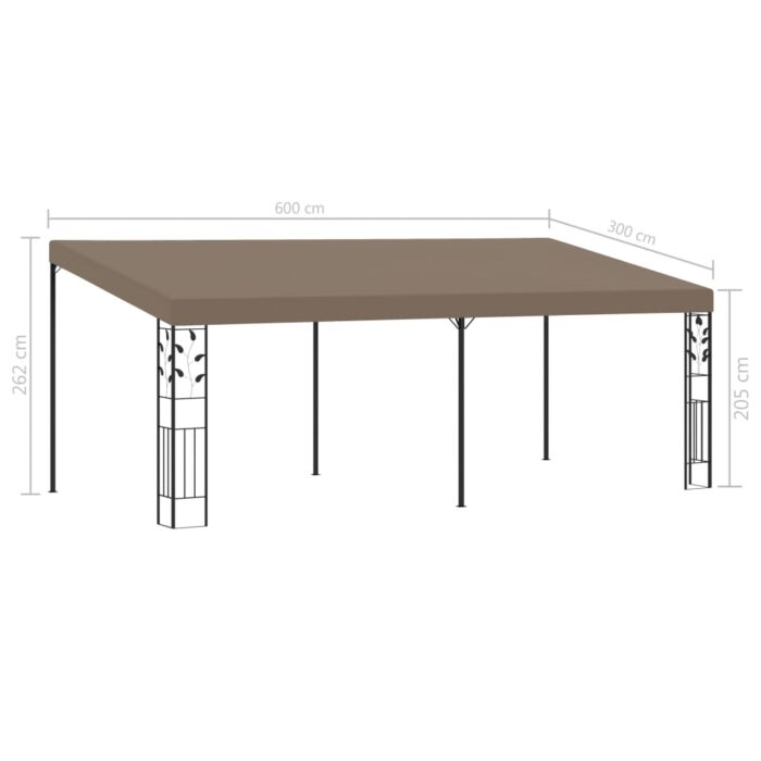 Κιόσκι Επιτοίχιο Taupe 6 x 3 x 2,5 μ. - Image 6