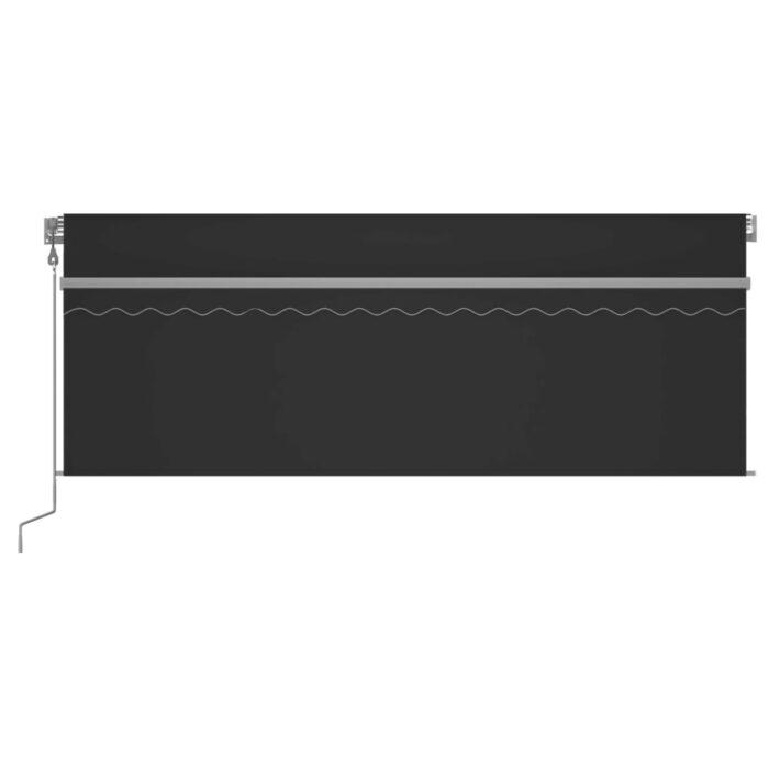 Τέντα Αυτόματη με Σκίαστρο/LED/Αισθ. Ανέμου Ανθρακί 4,5 x 3 μ. - Image 3