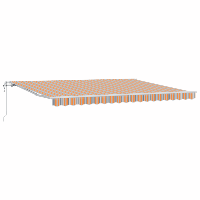 Ανασυρόμενη τέντα με ριγέ μοτίβο 450x300 εκ. - Image 2