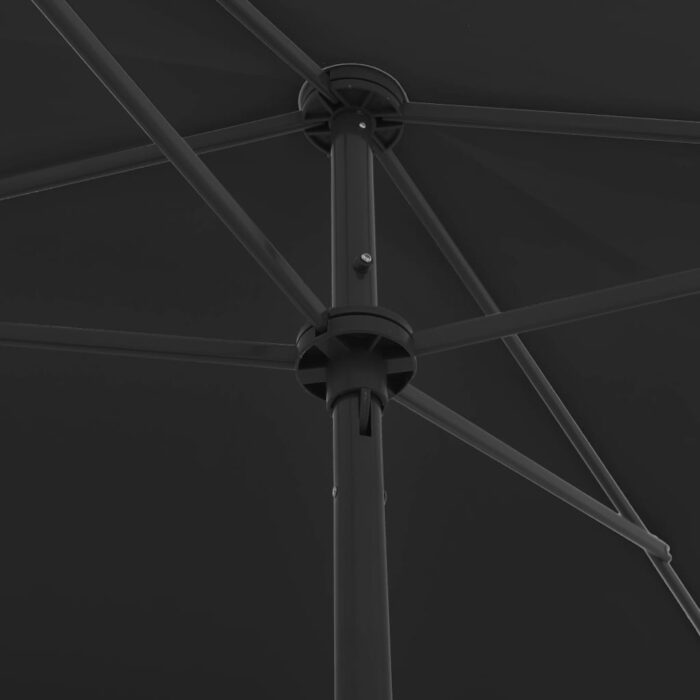 Ομπρέλα Θαλάσσης Μαύρη 200 x 125 εκ. - Image 6