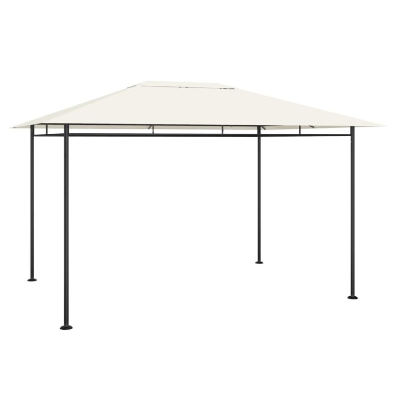 vidaXL Κιόσκι Κρεμ 384x281x270 εκ. 180 γρ./μ²