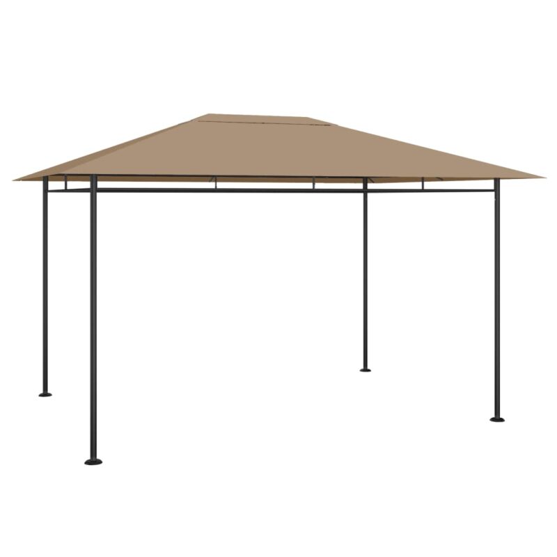 vidaXL Κιόσκι Taupe 384x281x270 εκ. 180 γρ./μ²