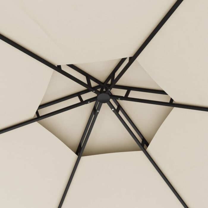 Κιόσκι με Πλευρικά Τοιχώματα Κρεμ 3,1 x 2,7 μ. - Image 5