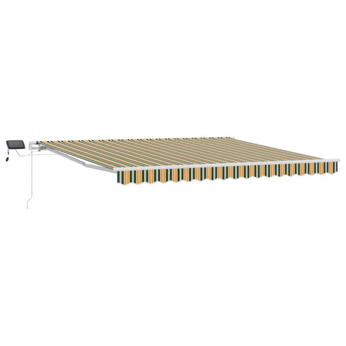 Ανασυρόμενη Τέντα with Πράσινο και κίτρινο 400 x 300 εκ - Image 2