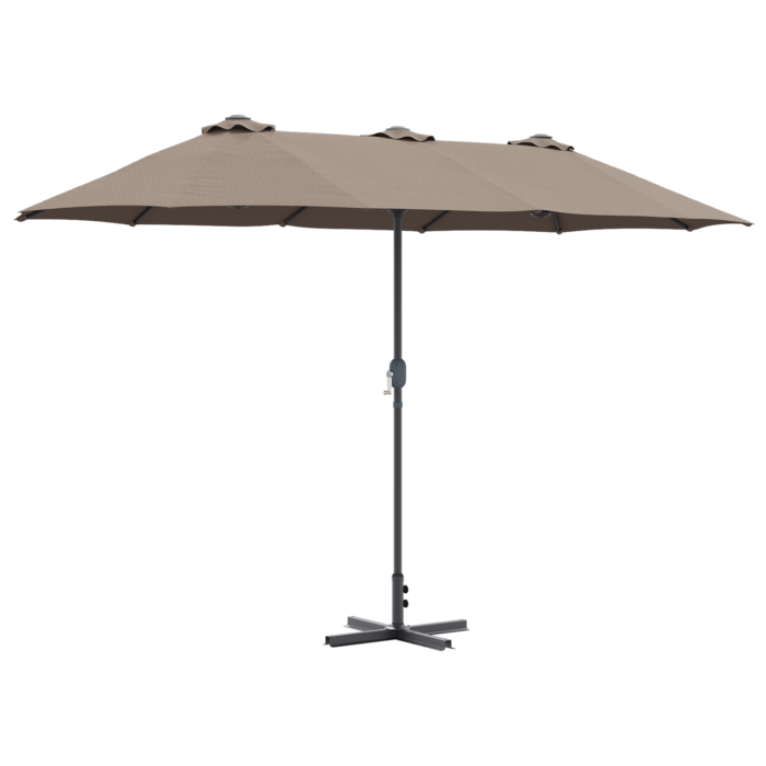 Ομπρέλα Κήπου Taupe 380 x 196 x 235 εκ. - Image 2