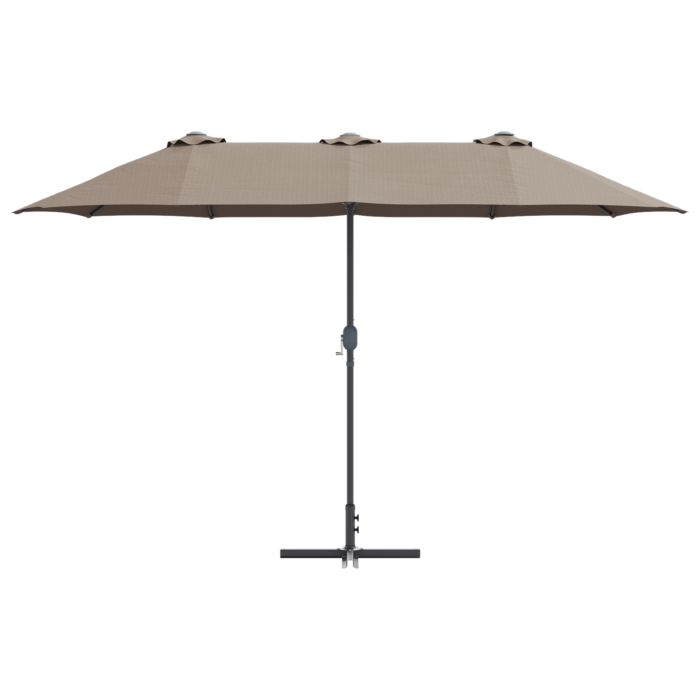 Ομπρέλα Κήπου Taupe 380 x 196 x 235 εκ. - Image 5