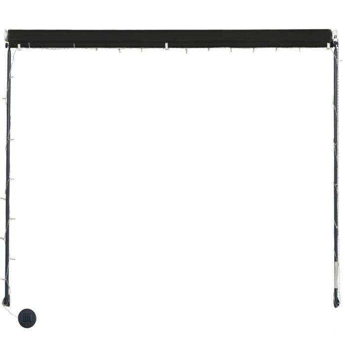 Τέντα Συρόμενη με LED Ανθρακί 300 x 150 εκ. - Image 5