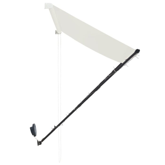 Τέντα Συρόμενη με LED Κρεμ 300 x 150 εκ. - Image 6