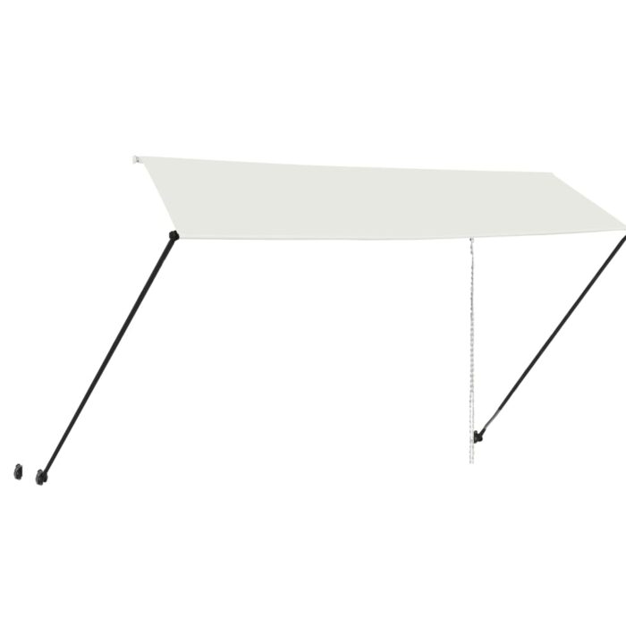 Τέντα Συρόμενη με LED Κρεμ 350 x 150 εκ. - Image 4