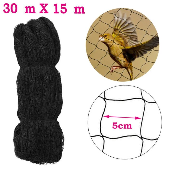 Δίχτυ15χ30m Ελαφρύς τύπος για πουλιά μάτι 50x50mm Ρόμβος - Image 4