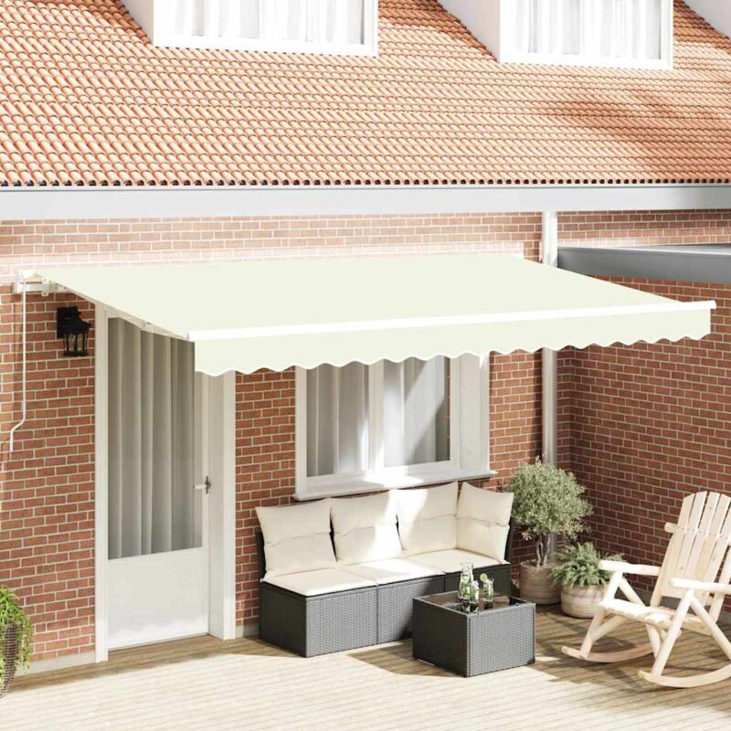vidaXL Σκηνίτσα Αναδιπλούμενη Κρεμ 350 x 200 cm