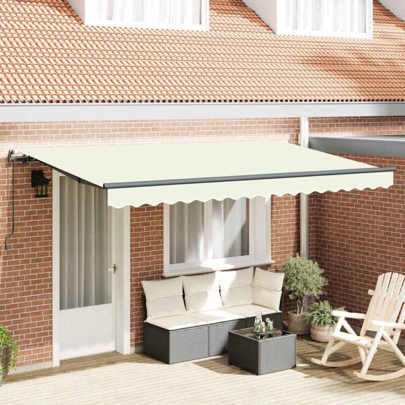 vidaXL Σκηνίτσα Αναδιπλούμενη Κρεμ 350 x 200 cm