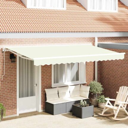 vidaXL Σκηνίτσα Αναδιπλούμενη Κρεμ 400x200 cm ύφασμα