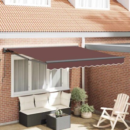 vidaXL Σκηνίτσα Αναδιπλούμενη Καφέ 300x250 εκ. ύφασμα