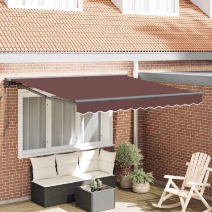 vidaXL Σκηνίτσα Αναδιπλούμενη Καφέ 300x250 εκ. ύφασμα
