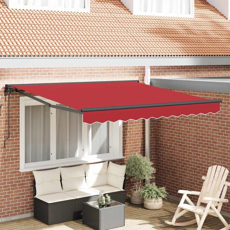 vidaXL Σκηνίτσα Αναδιπλούμενη Κόκκινο 350x250 εκ ύφασμα