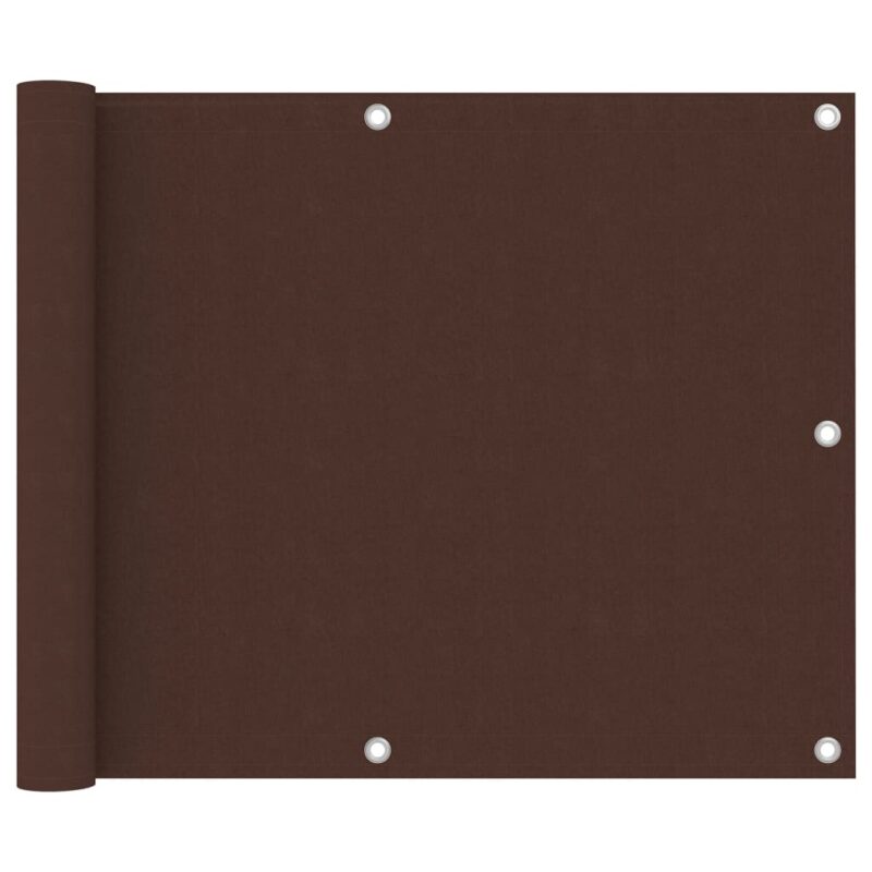 vidaXL Διαχωριστικό Βεράντας Καφέ 75 x 400 εκ. Ύφασμα Oxford