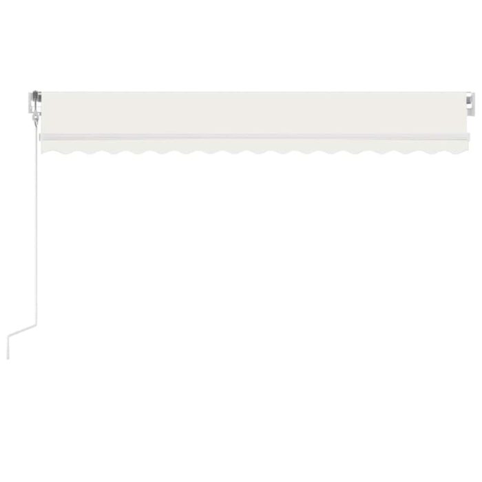 Τέντα Αυτόματη με LED & Αισθητήρα Ανέμου Κρεμ 450 x 350 εκ. - Image 4