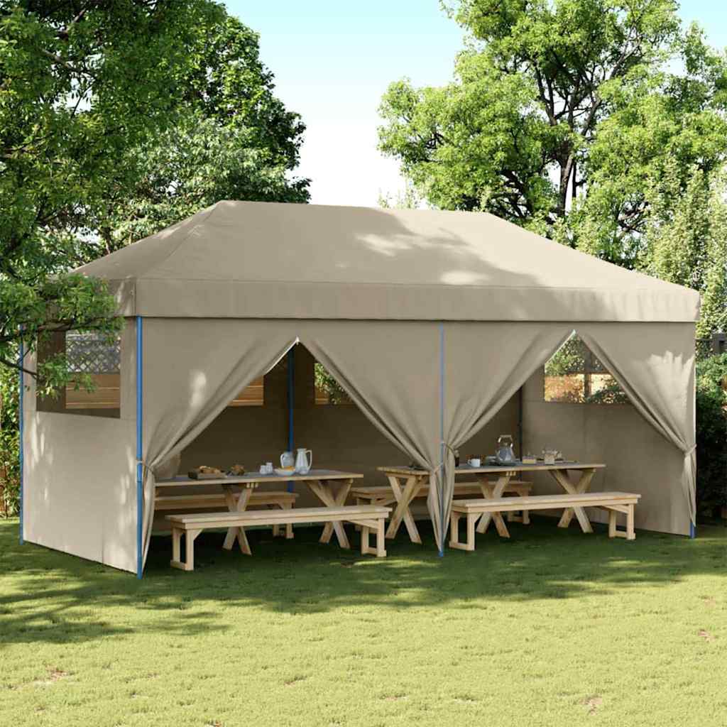 vidaXL Σκηνή πάρτι pop-up Taupe 580 x 292 x 315 εκ. Ύφασμα Όξφορντ vidaXL Σκηνή πάρτι pop-up Taupe 580 x 292 x 315 εκ. Ύφασμα Όξφορντ