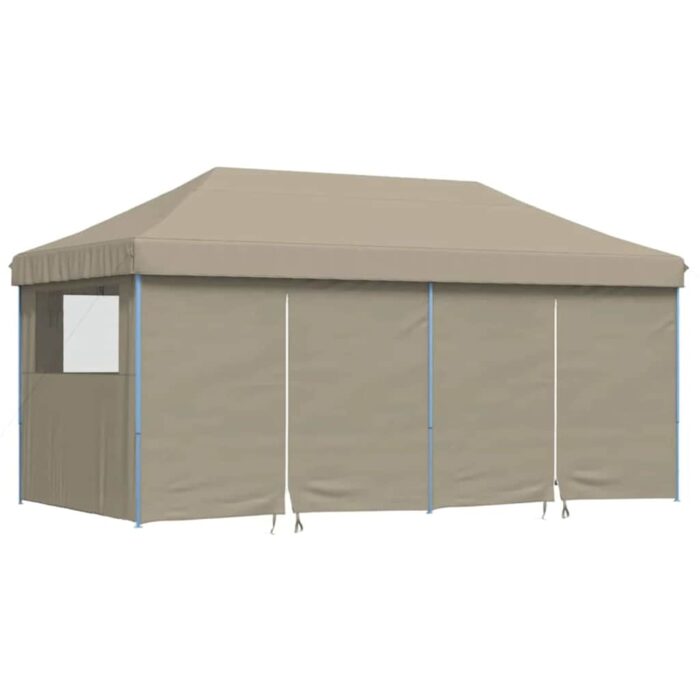 Σκηνή πάρτι pop-up Taupe 580 x 292 x 315 εκ. Ύφασμα Όξφορντ - Image 2