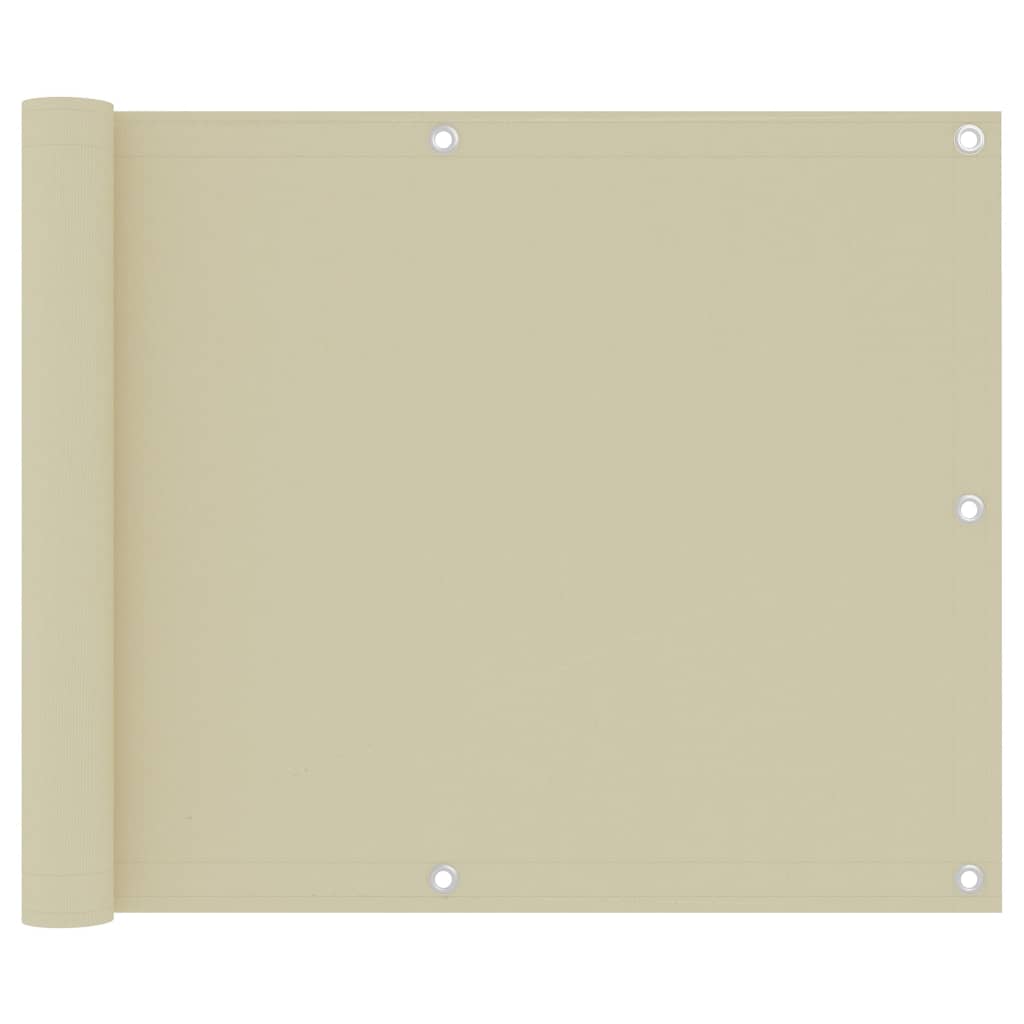 vidaXL Διαχωριστικό Βεράντας Κρεμ 75 x 300 εκ. Ύφασμα Oxford vidaXL Διαχωριστικό Βεράντας Κρεμ 75 x 300 εκ. Ύφασμα Oxford