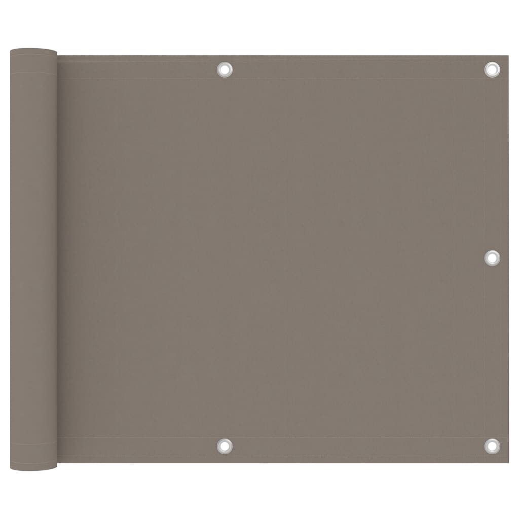 vidaXL Διαχωριστικό Βεράντας Taupe 75 x 400 εκ. Ύφασμα Oxford vidaXL Διαχωριστικό Βεράντας Taupe 75 x 400 εκ. Ύφασμα Oxford