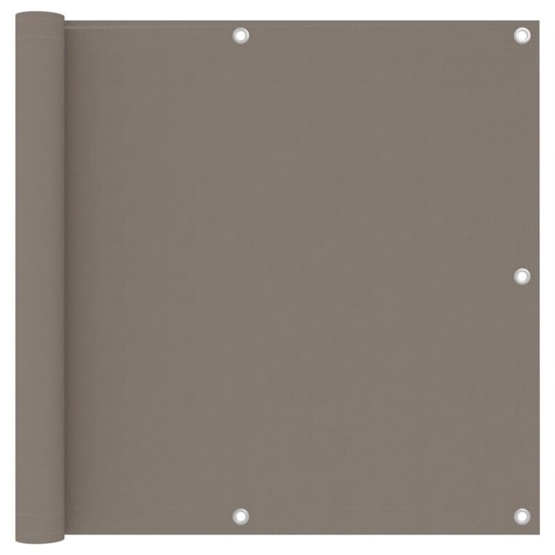 vidaXL Διαχωριστικό Βεράντας Taupe 90 x 600 εκ. Ύφασμα Oxford
