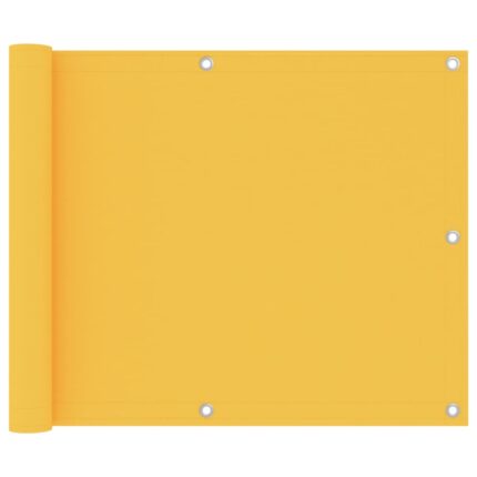 vidaXL Διαχωριστικό Βεράντας Κίτρινο 75 x 300 εκ. Ύφασμα Oxford
