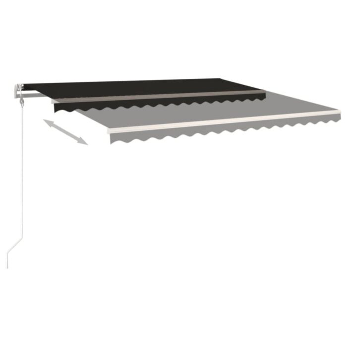 Τέντα Συρόμενη Αυτόματη Ανθρακί 450 x 350 εκ. - Image 3